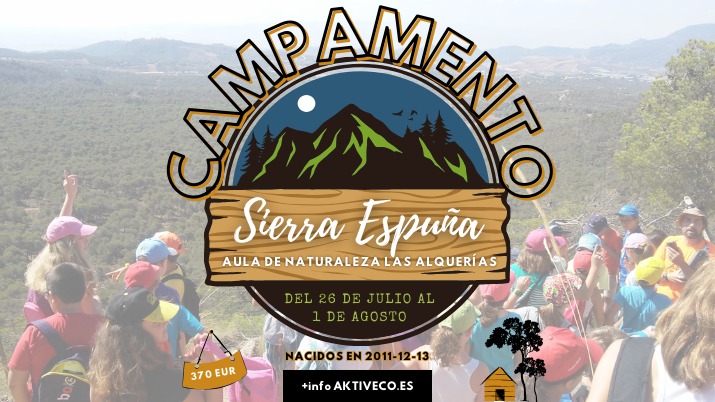 Campamento de Verano en Sierra Espuña