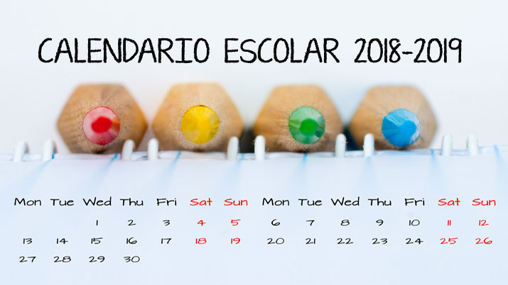 Calendario escolar 2018-2019