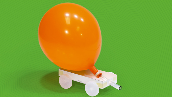 Construye tu vehículo impulsado por globos