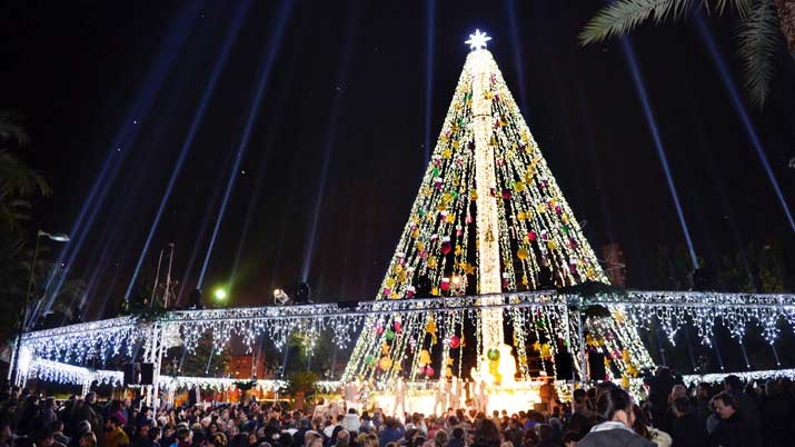 Encendido del Árbol de Navidad de la Plaza Circular
