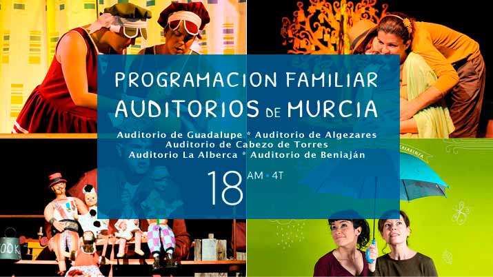 Programación familiar de los Auditorios de Murcia. Otoño 2018