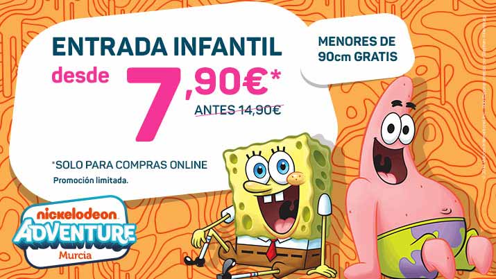 Promoción en Nickelodeon Adventure Murcia