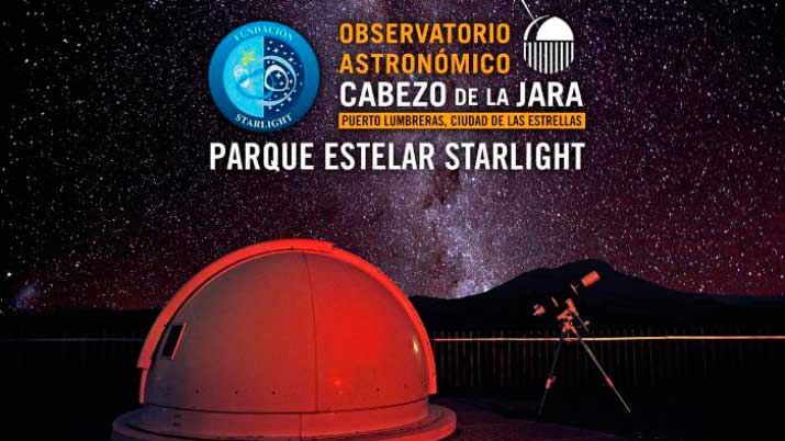 Lluvia de estrellas en el Observatorio Astronómico del Cabezo de la Jara