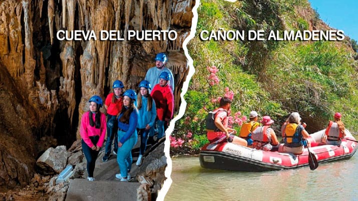 Rafting Turístico en el Cañón de Almadenes + Cueva del Puerto