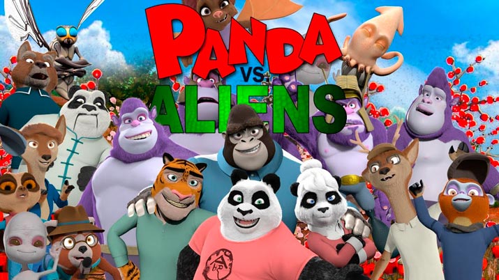 Panda contra Aliens