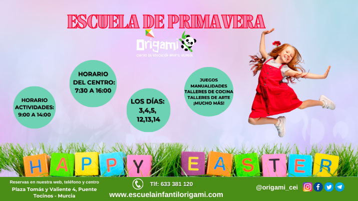 Escuela de Primavera en Origami “Happy Easter School”