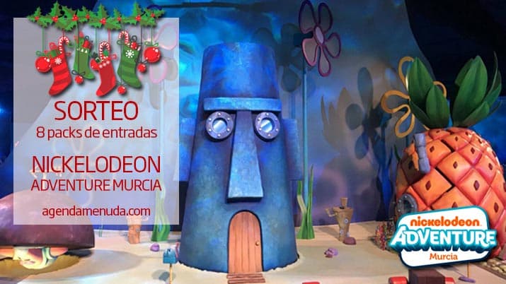 Sorteo de 8 entradas dobles Nickelodeon Adventure Murcia por Navidad