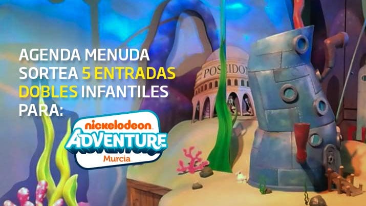 Sorteo de 5 entradas dobles Nickelodeon Adventure Murcia