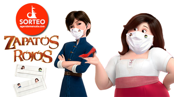 Sorteo de 6 packs de dos mascarillas con los personajes de ZAPATOS ROJOS Y LOS SIETE TROLLS