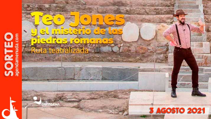 Sorteo de 1 entrada cuádruple para Teo Jones y el misterio de las piedras romanas