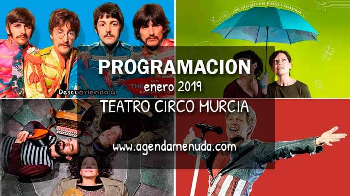 Programación familiar Teatro Circo Murcia Enero 2019