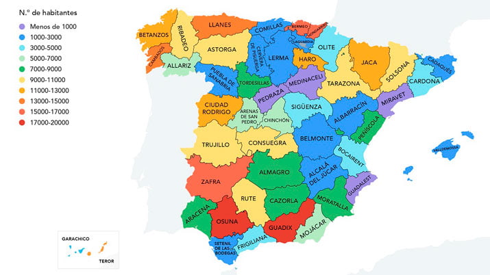 Este curioso mapa dice cuál es el pueblo más popular de la Región de Murcia