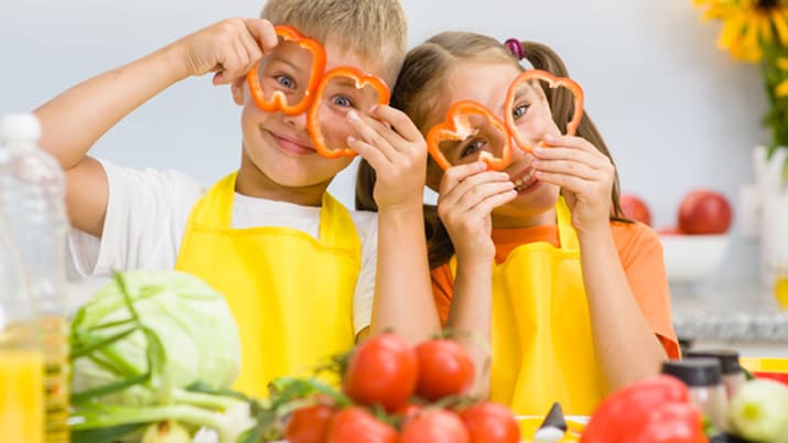 Recetas de colores con verduras para niños
