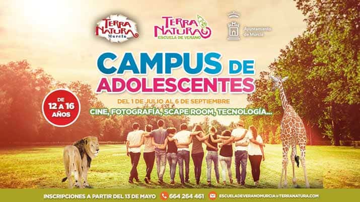 Campus de adolescentes en Terra Natura Murcia
