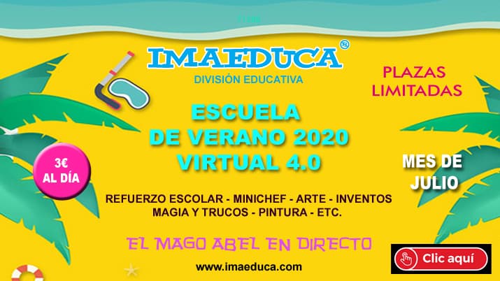 Escuela de verano 2020 Virtual 4.0 con IMADEUCA